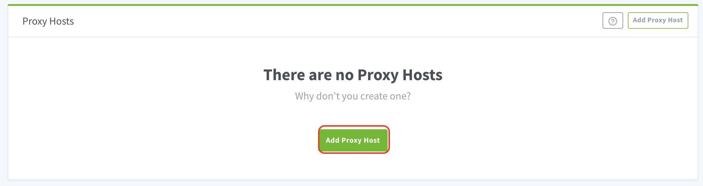 add proxy hosts